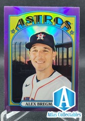 2021 Topps Heritage Alex Bregman Chrome Purple Refractor Astros #163
